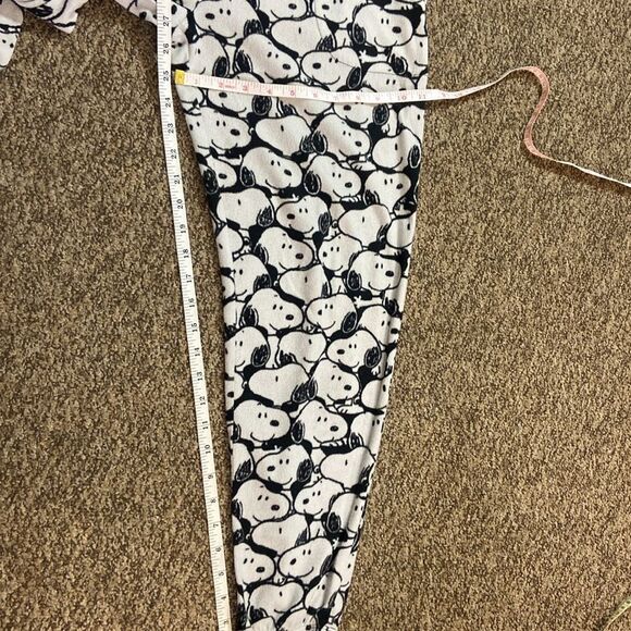 Peanuts Black and White Snoopy Pajama Pants Size S - Picture 10 of 10
